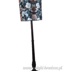 Lampa podłogowa drewniana mahoń Anglia lata 20te  188cm