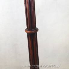 Lampa podłogowa drewniana mahoń Anglia lata 20te  188cm